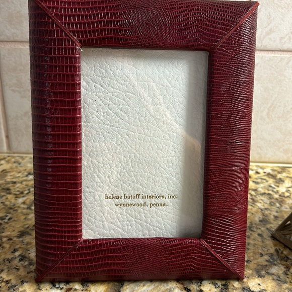 CROC LEATHER PICTURE FRAME - Picture 2 of 5